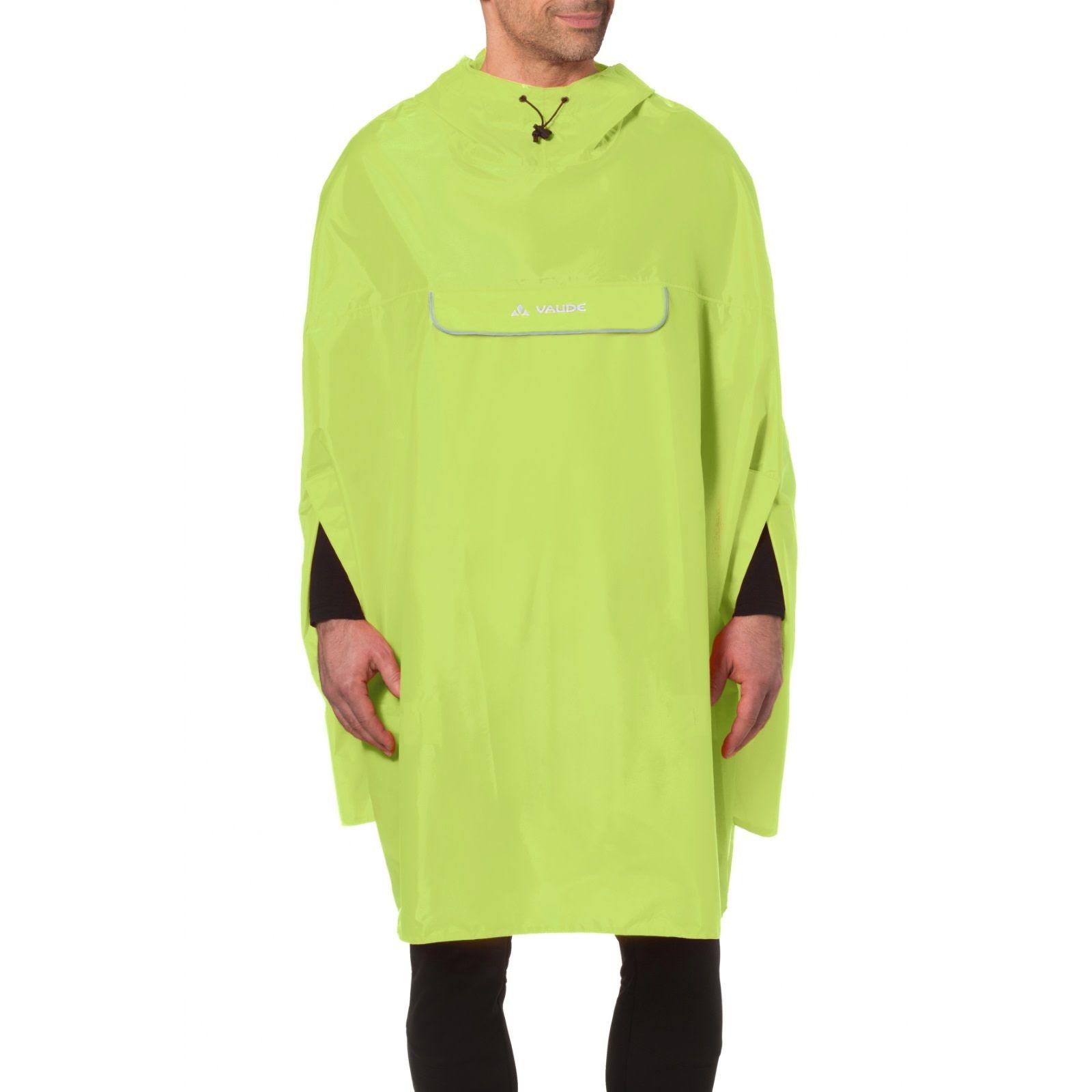 Gul VAUDE Valdipino-regnponcho med hette