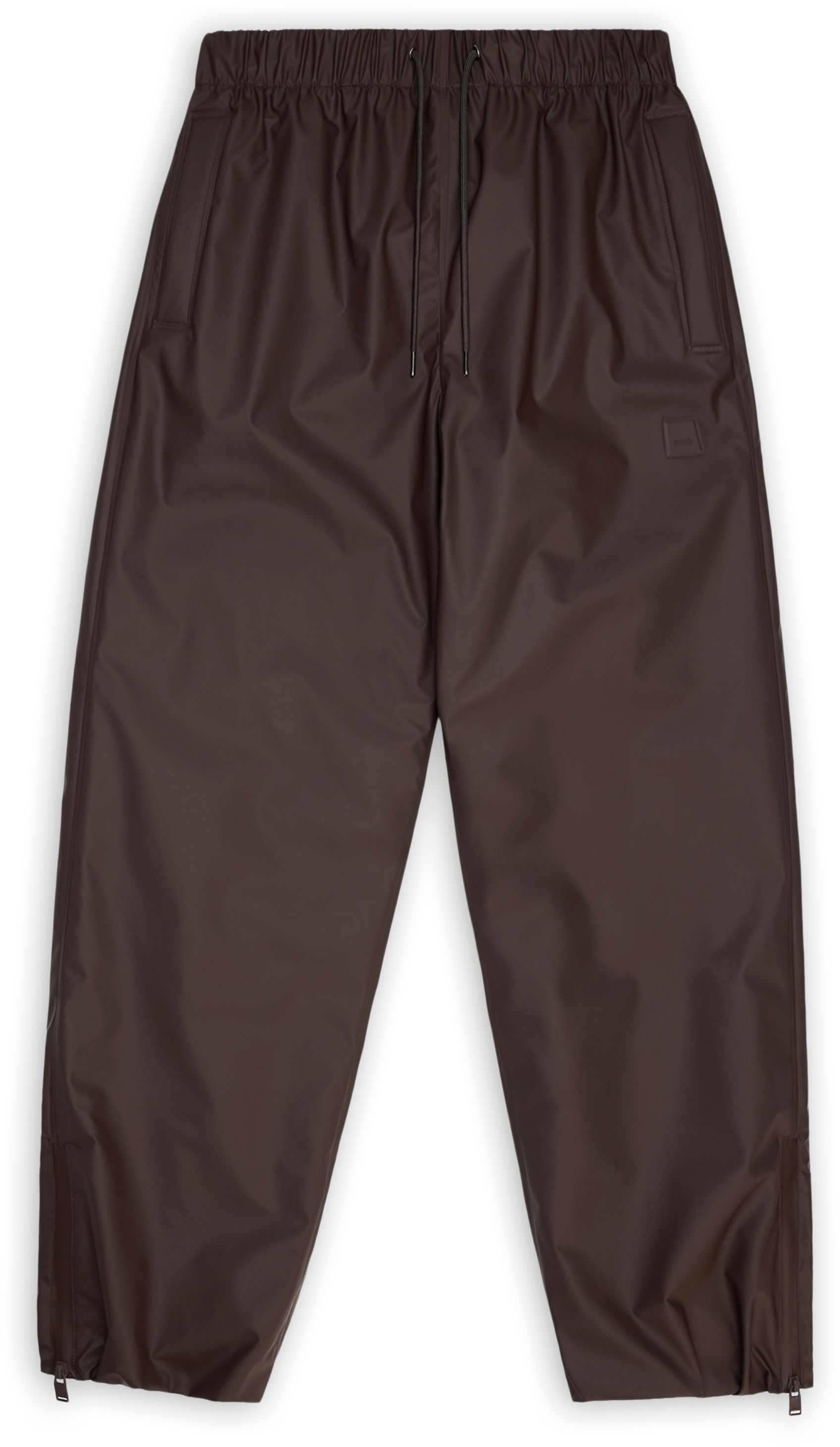 Brun isolert unisex-regnbukse fra Rains