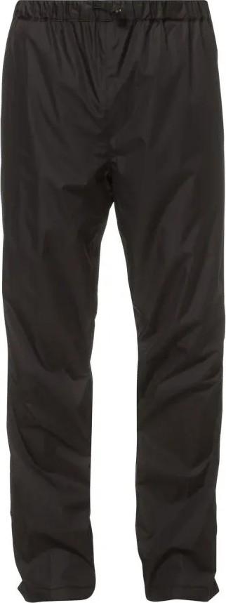 Svart VAUDE Fluid Rain Pants II-regnbukse til herre